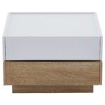 Functional Living Room Coffee Table, 360° Rotatable, Rotating Table Top with 2 Tiers and Storage Function - Image 41
