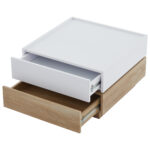 Functional Living Room Coffee Table, 360° Rotatable, Rotating Table Top with 2 Tiers and Storage Function - Image 45