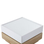 Functional Living Room Coffee Table, 360° Rotatable, Rotating Table Top with 2 Tiers and Storage Function - Image 48