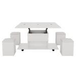Height-Adjustable Coffee Table, 3-in-1 Multi-Functional Coffee Table, Living Room Table with Storage