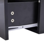 Modern Black High-Gloss Coffee Table with LED Lighting and 4 Drawers - Stylish Side Table, 90x55x41 cm - Image 71