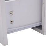Modern White High-Gloss Coffee Table with LED Lighting and 4 Drawers - Stylish 90x55x41 cm Side Table - Image 20