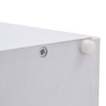 Modern White High-Gloss Coffee Table with LED Lighting and 4 Drawers - Stylish 90x55x41 cm Side Table - Image 63