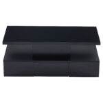 Two-Tier Living Room Coffee Table with 16-Color LED Light, High-Gloss Living Room Table, Sofa Table - Image 27