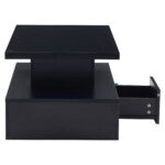 Two-Tier Living Room Coffee Table with 16-Color LED Light, High-Gloss Living Room Table, Sofa Table - Image 57