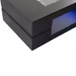 Černý LED konferenční stůl s ovládáním přes Bluetooth aplikaci, dvouvrstvý design stolu s vysokým leskem a dutým prostorem, velká úložná kapacita - Obrázek 28