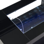 Black LED Coffee Table with Bluetooth App Control, Double-Layer High-Gloss Hollow Design Table, Large Storage - Image 29