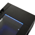 Black LED Coffee Table with Bluetooth App Control, Double-Layer High-Gloss Hollow Design Table, Large Storage - Image 30