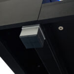 Black LED Coffee Table with Bluetooth App Control, Double-Layer High-Gloss Hollow Design Table, Large Storage - Image 36