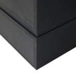 Black LED Coffee Table with Bluetooth App Control, Double-Layer High-Gloss Hollow Design Table, Large Storage - Image 53