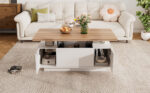 Modern Coffee Table with Double Lift Mechanism, Hidden Storage - Load Capacity up to 50 kg - Image 3