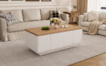 Modern Coffee Table with Double Lift Mechanism, Hidden Storage - Load Capacity up to 50 kg - Image 4