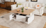 Modern Coffee Table with Double Lift Mechanism, Hidden Storage - Load Capacity up to 50 kg - Image 5