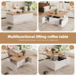 Modern Coffee Table with Double Lift Mechanism, Hidden Storage - Load Capacity up to 50 kg - Image 50
