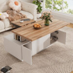 Modern Coffee Table with Double Lift Mechanism, Hidden Storage - Load Capacity up to 50 kg - Image 60