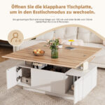 Modern Coffee Table with Double Lift Mechanism, Hidden Storage - Load Capacity up to 50 kg - Image 66