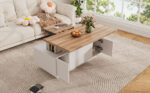 Modern Coffee Table with Double Lift Mechanism, Hidden Storage - Load Capacity up to 50 kg - Image 7