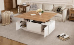 Modern Coffee Table with Double Lift Mechanism, Hidden Storage - Load Capacity up to 50 kg - Image 8