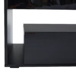 Modern Coffee Table with LED Light, rectangular sofa table with 2 Large Drawers, Spacious Living Room Table - Image 53