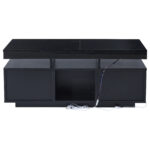 100×50×43cm Black High-Gloss Coffee Table, with App-Controllable LED Lights, Living Room Table - Image 13