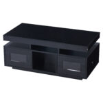 100×50×43cm Black High-Gloss Coffee Table, with App-Controllable LED Lights, Living Room Table - Image 38