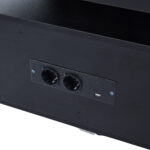 100×50×43cm Black High-Gloss Coffee Table, with App-Controllable LED Lights, Living Room Table - Image 43