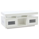 100×50×43cm White High-Gloss Coffee Table, with App-Controllable LED Lights, Living Room Table - Image 13