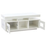 100×50×43cm White High-Gloss Coffee Table, with App-Controllable LED Lights, Living Room Table - Image 34