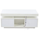 100×50×43cm White High-Gloss Coffee Table, with App-Controllable LED Lights, Living Room Table - Image 40