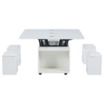 Height-Adjustable Coffee Table, Movable Sofa Table, 4-in-1 Multi-Functional Coffee Table Convertible into Work Table - Image 13