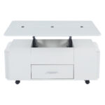 Height-Adjustable Coffee Table, Movable Sofa Table, 4-in-1 Multi-Functional Coffee Table Convertible into Work Table - Image 25
