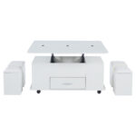 Height-Adjustable Coffee Table, Movable Sofa Table, 4-in-1 Multi-Functional Coffee Table Convertible into Work Table - Image 27