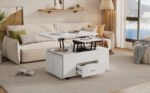 Height-Adjustable Coffee Table, Movable Sofa Table, 4-in-1 Multi-Functional Coffee Table Convertible into Work Table - Image 38