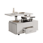 Height-Adjustable Coffee Table, Movable Sofa Table, 4-in-1 Multi-Functional Coffee Table Convertible into Work Table - Image 55
