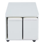 Height-Adjustable Coffee Table, Movable Sofa Table, 4-in-1 Multi-Functional Coffee Table Convertible into Work Table