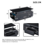 Height-Adjustable Coffee Table with Hidden Storage and Drawer, 96*45*40cm High-Gloss Design - Image 6