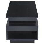 Height-Adjustable Coffee Table with Hidden Storage and Drawer, 96*45*40cm High-Gloss Design - Image 46