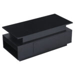 Height-Adjustable Coffee Table with Hidden Storage and Drawer, 96*45*40cm High-Gloss Design - Image 10