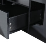 100*50*35cm Tea Table with LED, Living Room Coffee Table, Sofa Table with 2 Drawers, Coffee Table with Storage - Image 9