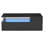 100*50*35cm Tea Table with LED, Living Room Coffee Table, Sofa Table with 2 Drawers, Coffee Table with Storage - Image 10