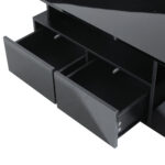 100*50*35cm Tea Table with LED, Living Room Coffee Table, Sofa Table with 2 Drawers, Coffee Table with Storage - Image 30