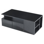 100*50*35cm Tea Table with LED, Living Room Coffee Table, Sofa Table with 2 Drawers, Coffee Table with Storage - Image 3