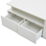 100*50*35cm Tea Table with LED, Living Room Coffee Table, Sofa Table with 2 Drawers, Coffee Table with Storage - Image 10