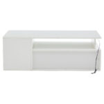 100*50*35cm Tea Table with LED, Living Room Coffee Table, Sofa Table with 2 Drawers, Coffee Table with Storage - Image 14