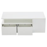 100*50*35cm Tea Table with LED, Living Room Coffee Table, Sofa Table with 2 Drawers, Coffee Table with Storage - Image 15