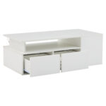 100*50*35cm Tea Table with LED, Living Room Coffee Table, Sofa Table with 2 Drawers, Coffee Table with Storage - Image 32