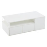 100*50*35cm Tea Table with LED, Living Room Coffee Table, Sofa Table with 2 Drawers, Coffee Table with Storage - Image 8