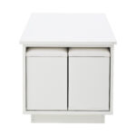 100*50*45cm 4-in-1 Height-Adjustable Sofa Table with LED, Coffee Table with 2 Drawers, High-Gloss Finish - Image 38