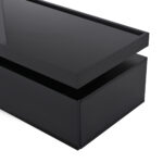 95*45*35cm Coffee Table, Living Room Table with LED, Coffee Table with 2 Drawers, High-Gloss Sofa Table, Modern Style - Image 16