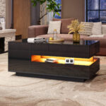 95*50*40cm Lift-Top Coffee Table, Living Room Table, Side Table, Coffee Table with 1 Drawer and 1 Storage Compartment - Image 23